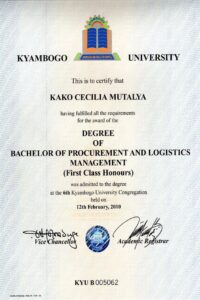 Buy college degree from TheKyambogo University