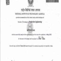 Buy college degree from The National Institute of Technology, Agartala
