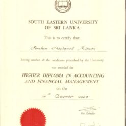 Buy college degree from The Eastern University of Sri Lanka