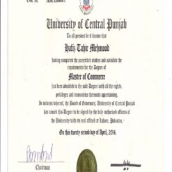 Buy college degree from The University of Central Punjab