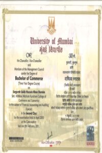 Buy college degree from The University of Mumbai