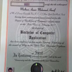 Buy college degree from The Veer Narmad South Gujarat University