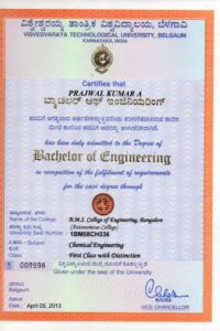 Buy college degree from The Visvesvaraya Technological University