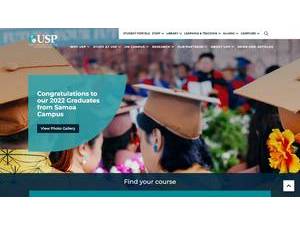 The University of the South Pacific's Website Screenshot