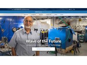 University of Rhode Island's Website Screenshot